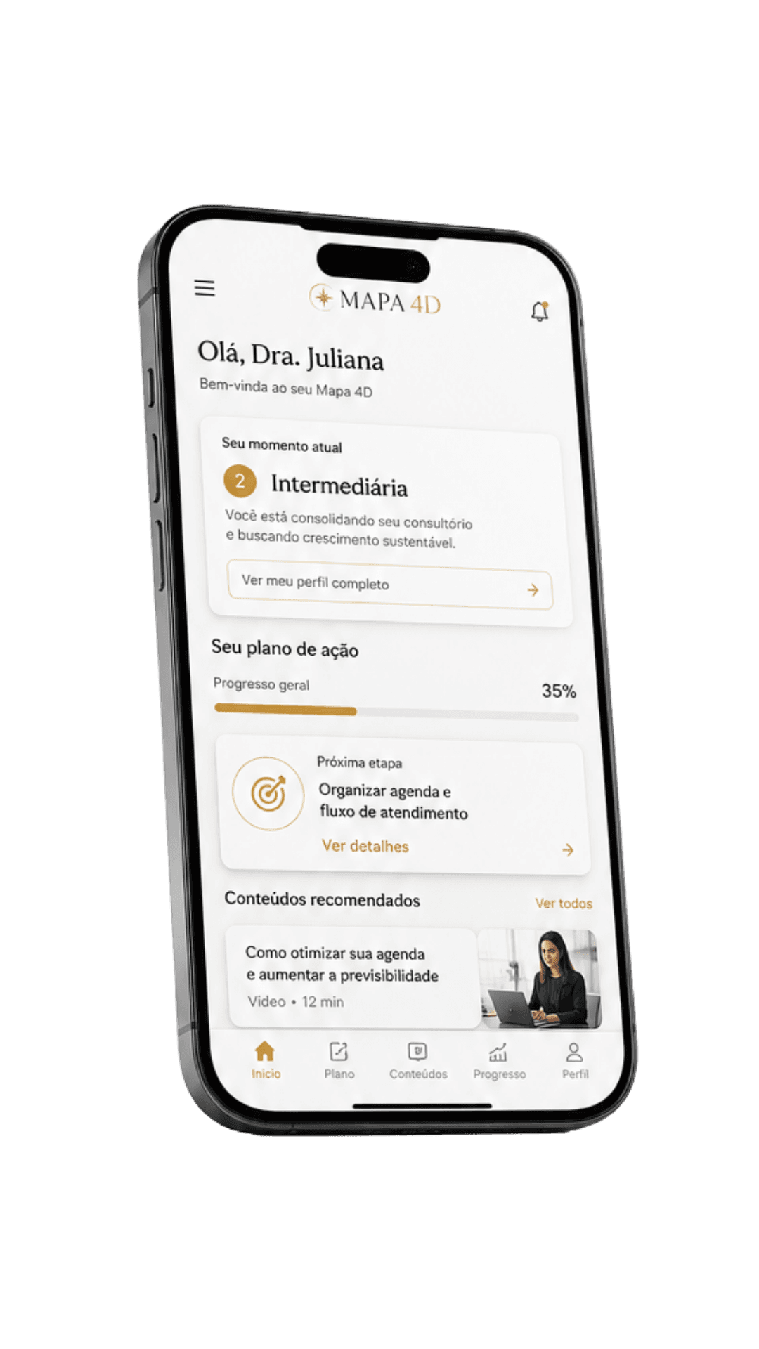 App Mapa 4D no celular